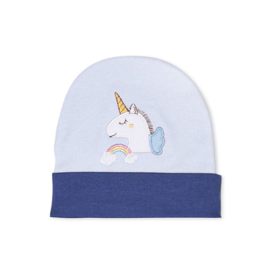 BABY CAP BLUE UNICORN