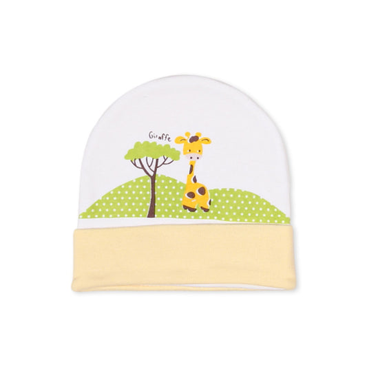 BABY CAP YELLOW GIRAFFE