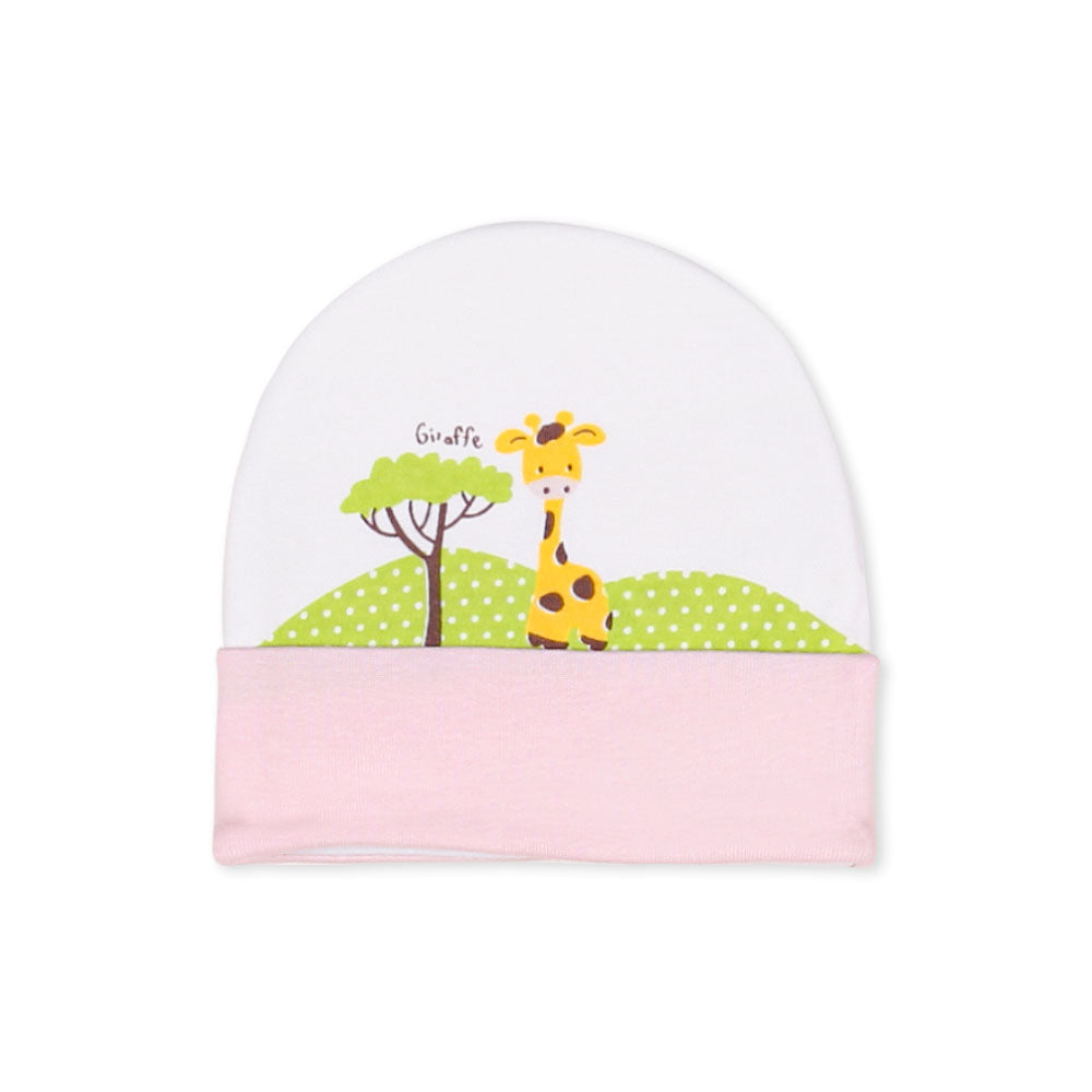 BABY CAP PINK GIRAFFE