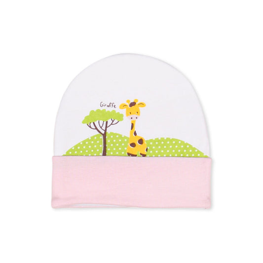 BABY CAP PINK GIRAFFE