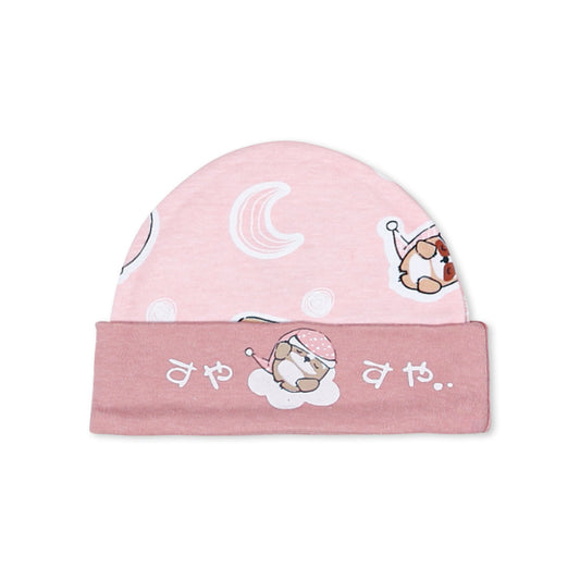 BABY CAP PINK SLEEPING SLOTH
