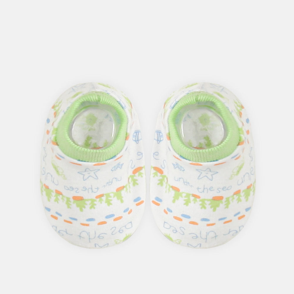 BABY CAP SET GREEN CRAB