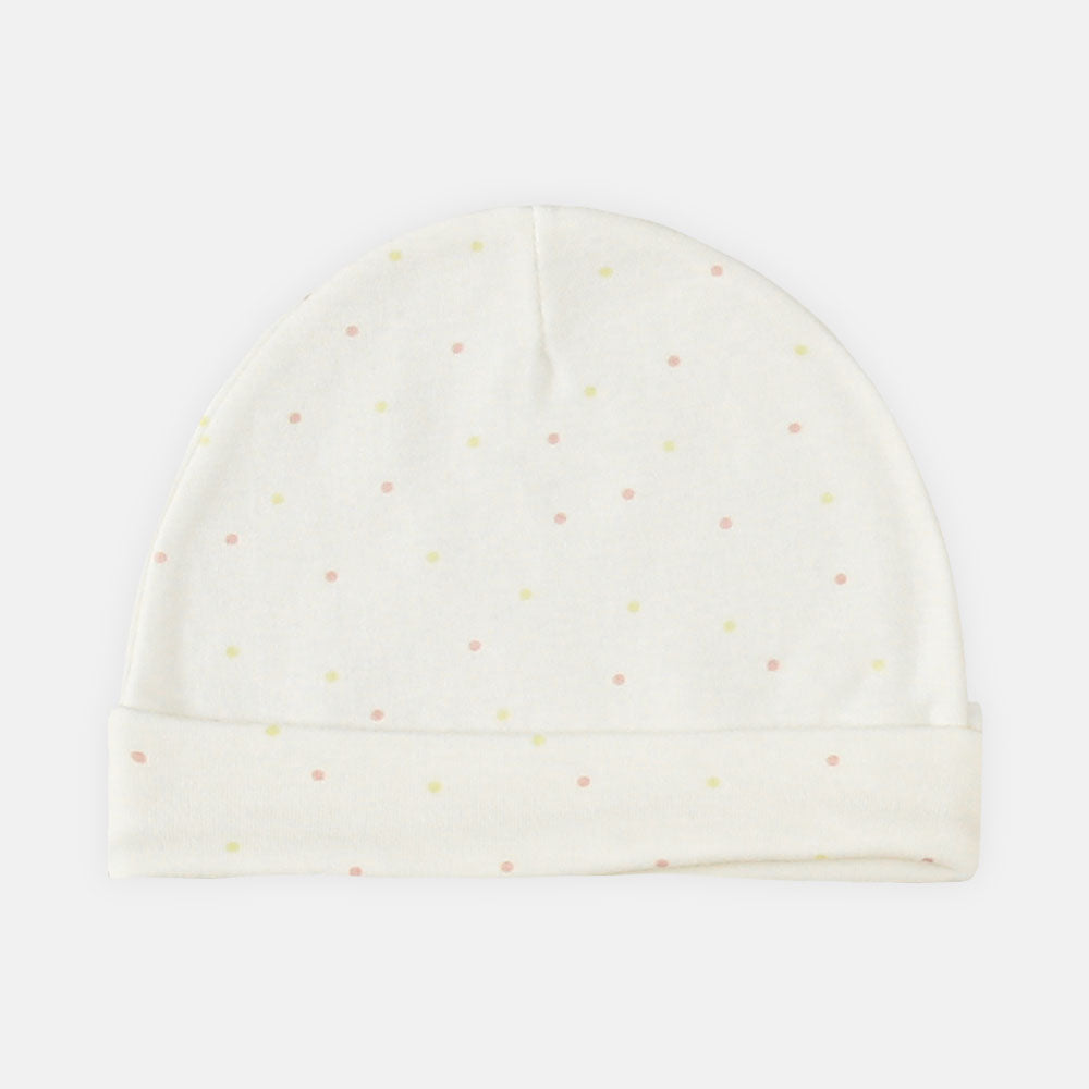 BABY CAPS PK-3 WHITE BUNNY