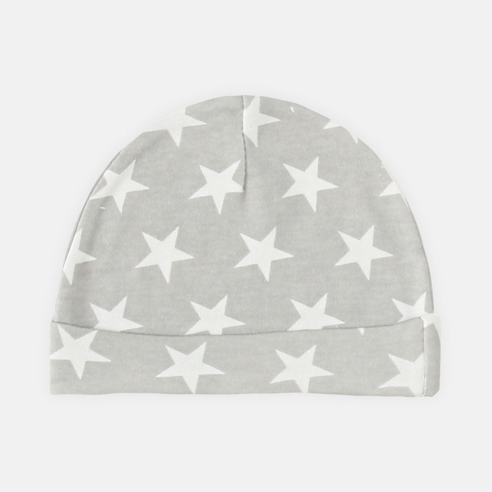 BABY CAPS PK-3 GREY STARS