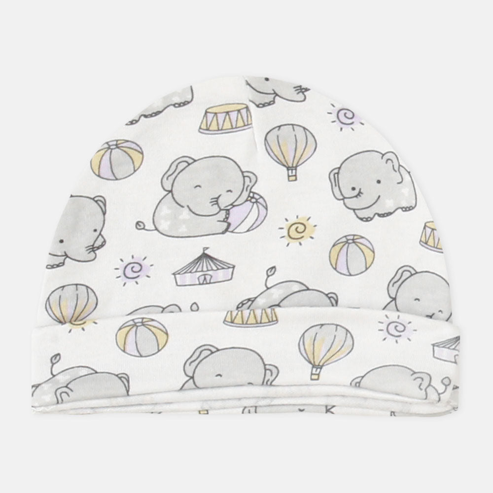 BABY CAPS PK-3 WHITE ELEPHANT