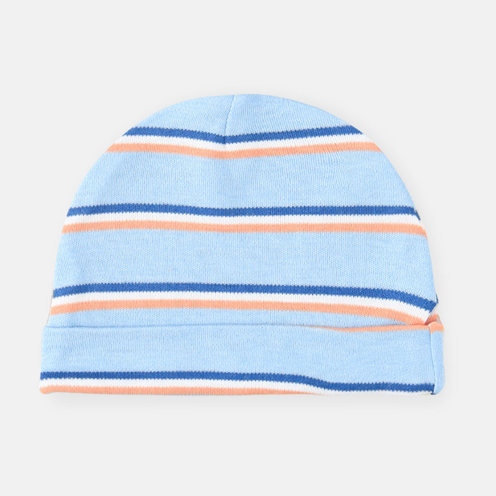 BABY CAPS PK-3 HELLO WORLD BLUE