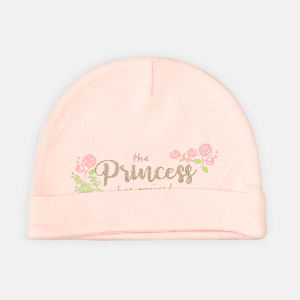 BABY CAPS PK-3 FLORAL PRINCESS