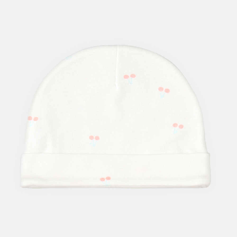 BABY CAPS PK-3 FLORAL PRINCESS