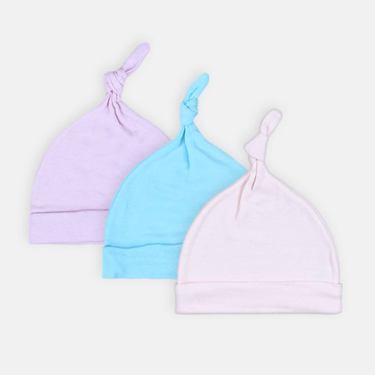 BABY CAPS PK-3 SOFT SHADES