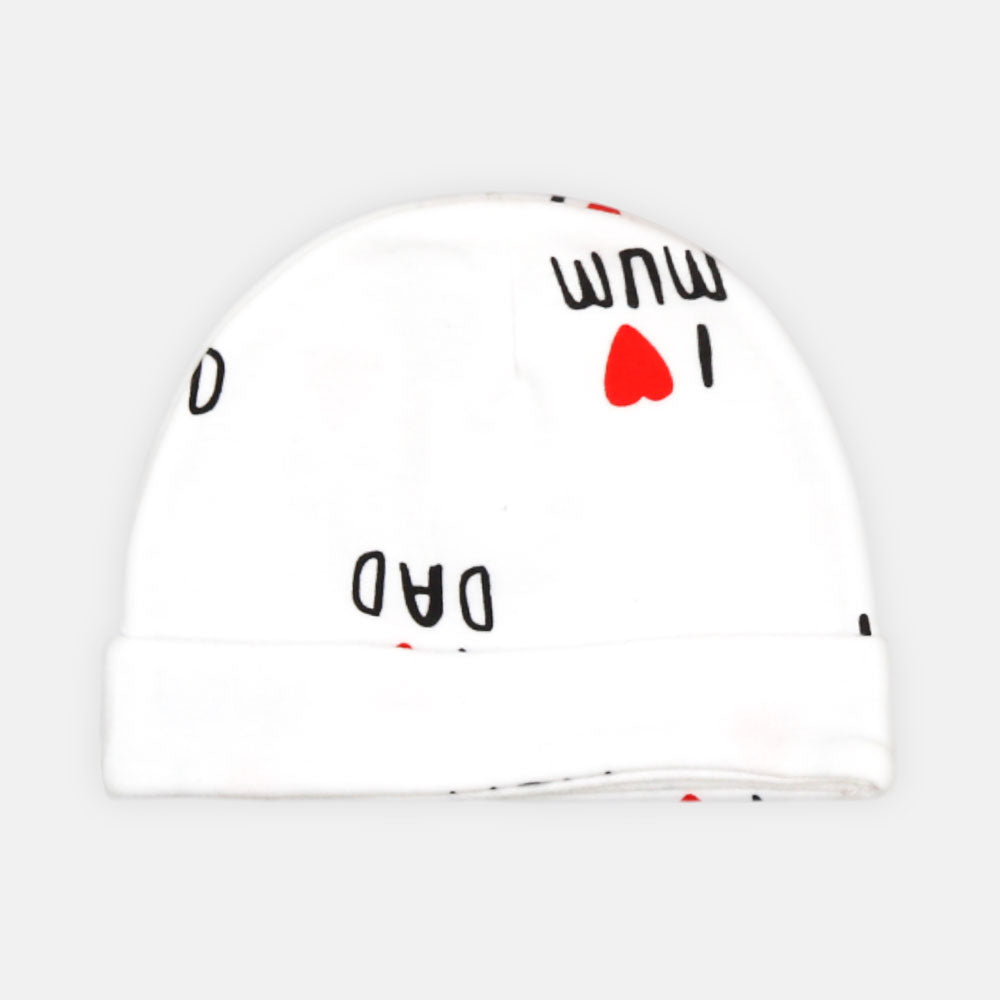 BABY CAP PK-3 I LOVE MUM & DAD