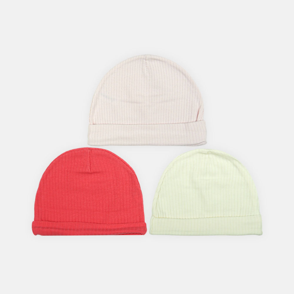 BABY CAPS PK-3 BERRY BRIGHT