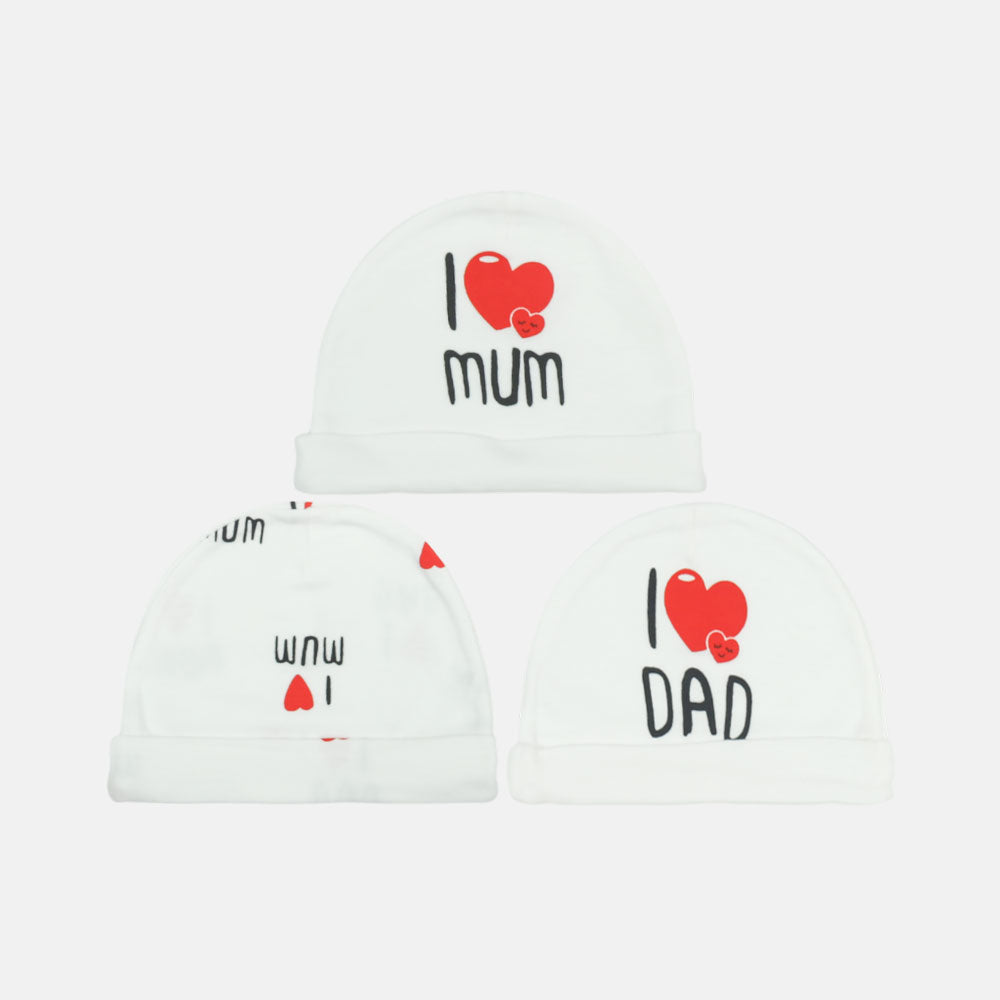 BABY CAPS PK-3 I LOVE DAD
