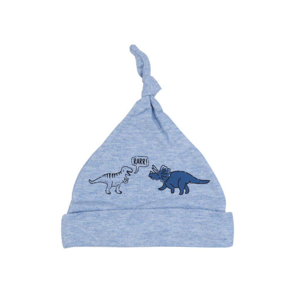 MULTICOLOR DINO FRIENDS BABY BOY CAPS PK-3