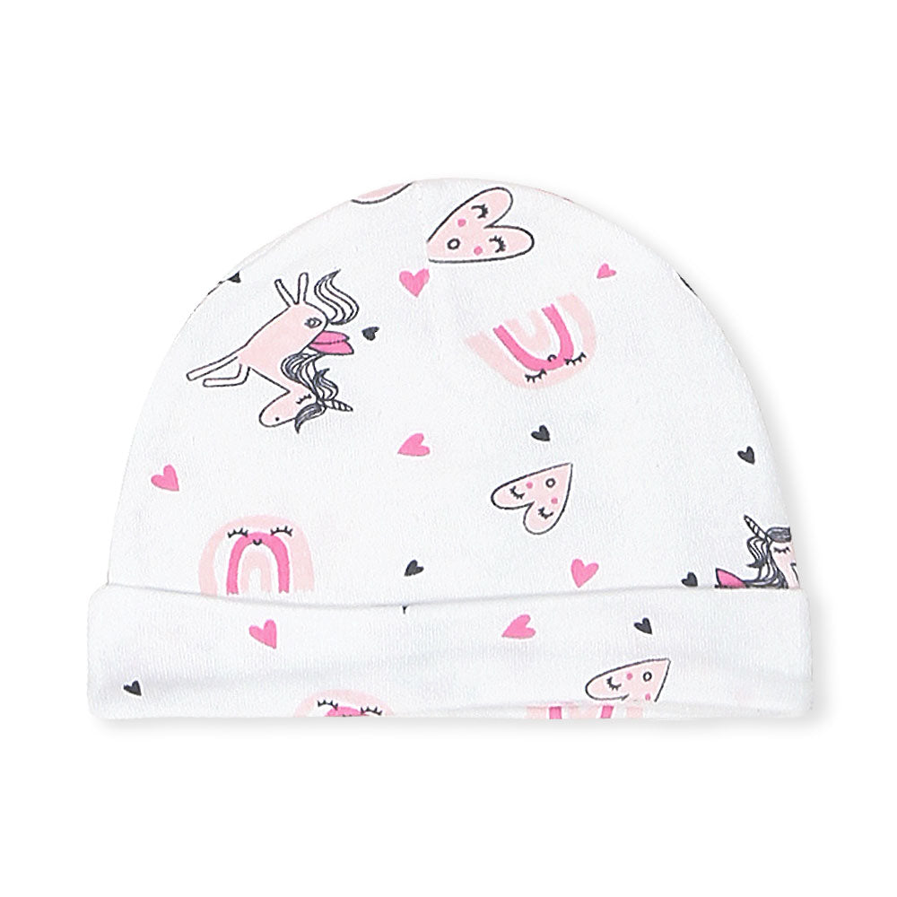 CAPS PK-3 PINK STRIPES UNICORN