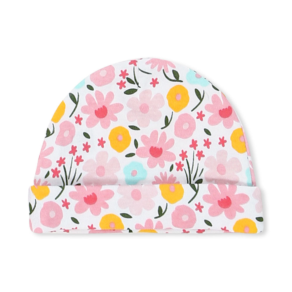 BABY CAPS PK-5 MULTI-COLOR FLORAL