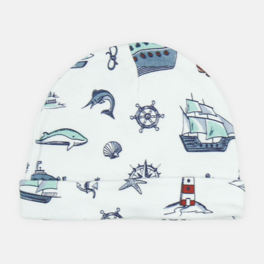 BABY CAPS PK-3 NAUTICAL CRAB