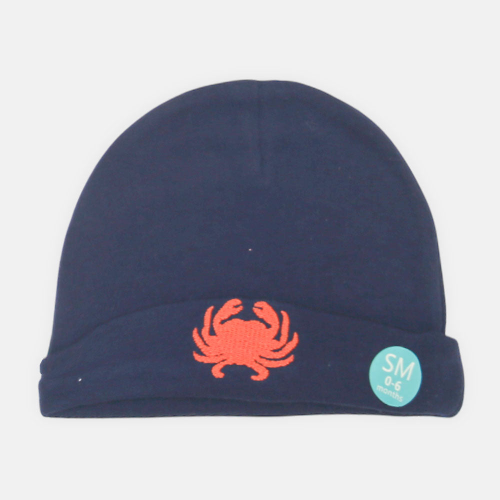 BABY CAPS PK-3 NAUTICAL CRAB