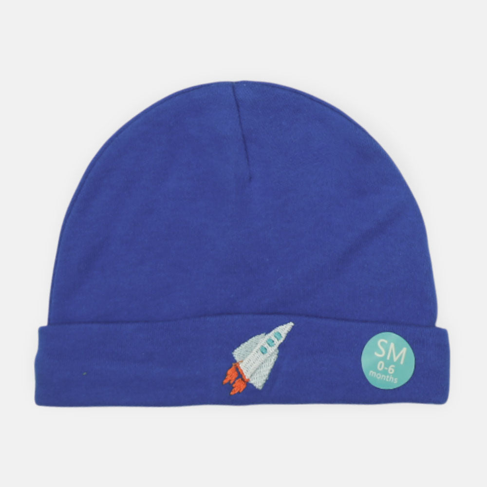 BABY CAPS PK-5 WHITE TEXTURED KNIT BEANIE