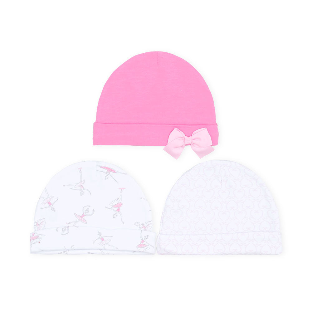 BABY CAPS PK-3 PINK BALLET