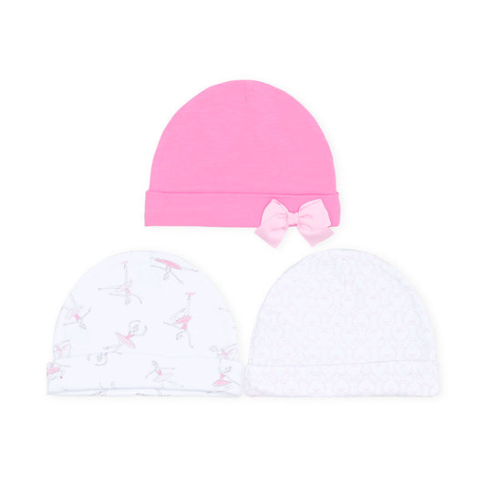 BABY CAPS PK-3 PINK BALLET