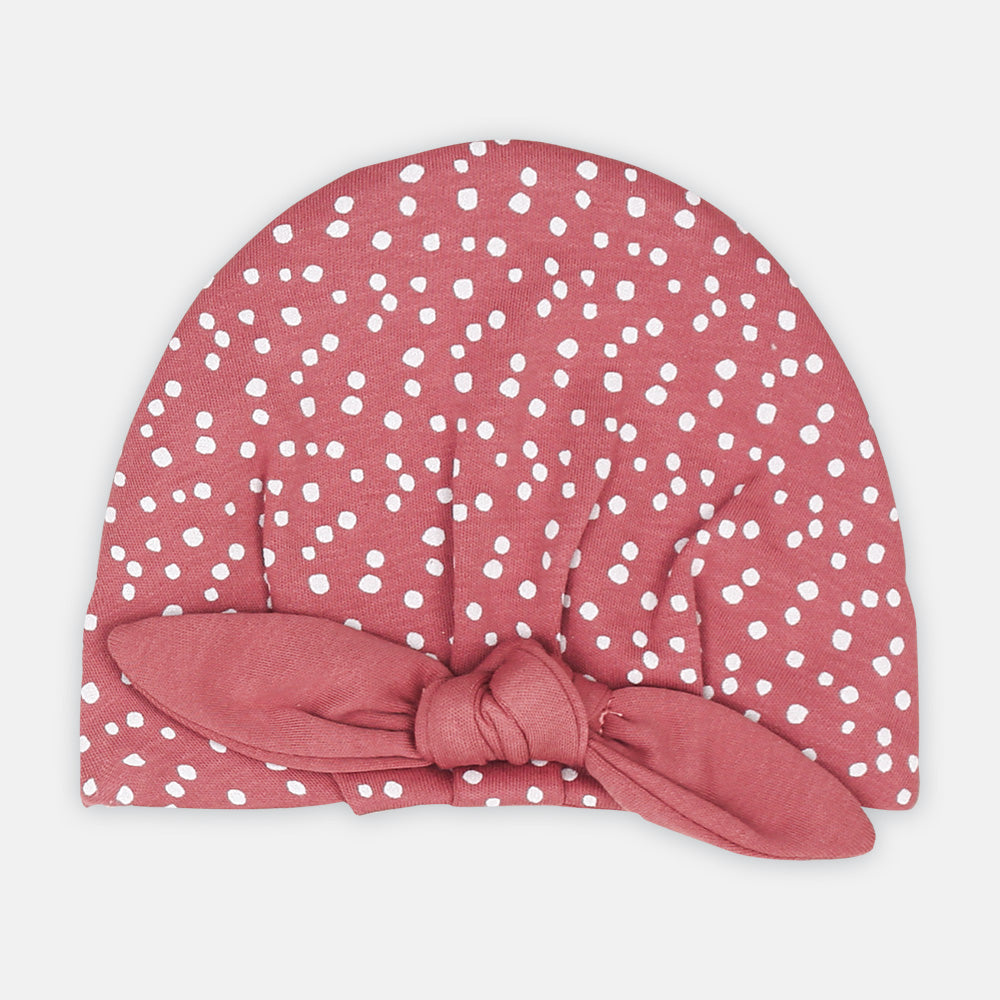 BABY CAP PK-2 BOW KNOT