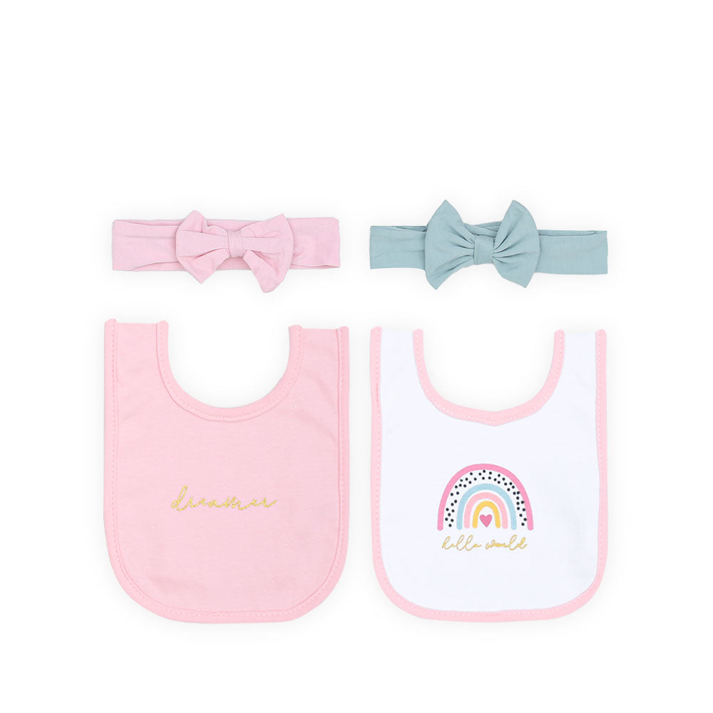 BABY GIRL GIFT SET PK-8 RAINBOW HELLO WORLD DREAMER