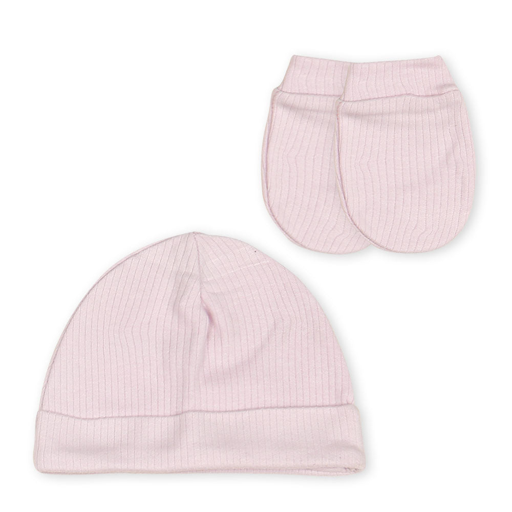 BABY GIRL GIFT SET FOXY PINK LINED BUNNY