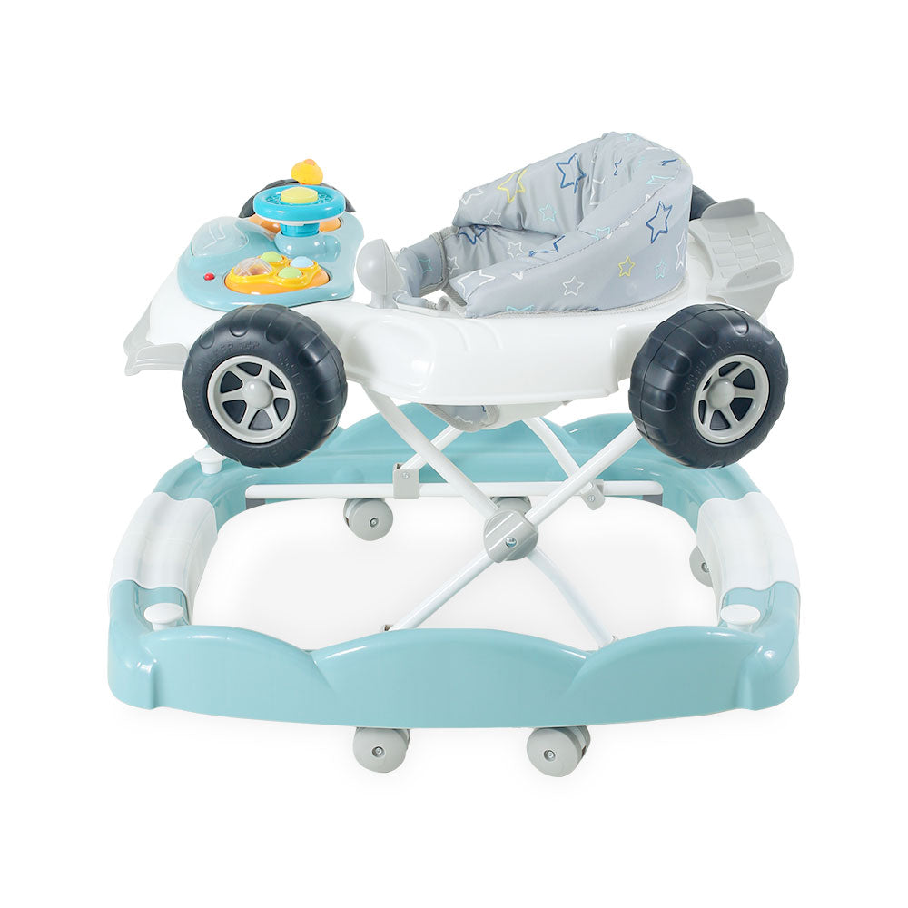 TINNIES BABY WALKER BLUE CAR