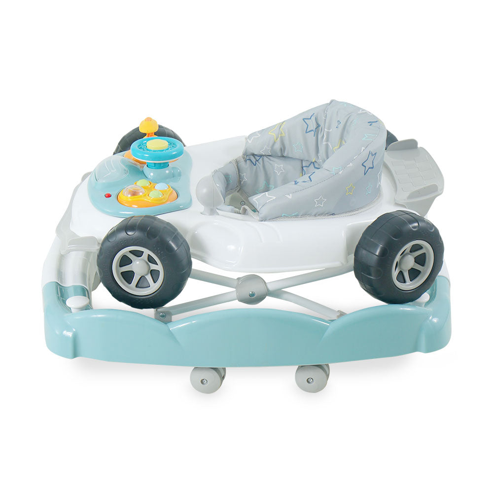 TINNIES BABY WALKER BLUE CAR