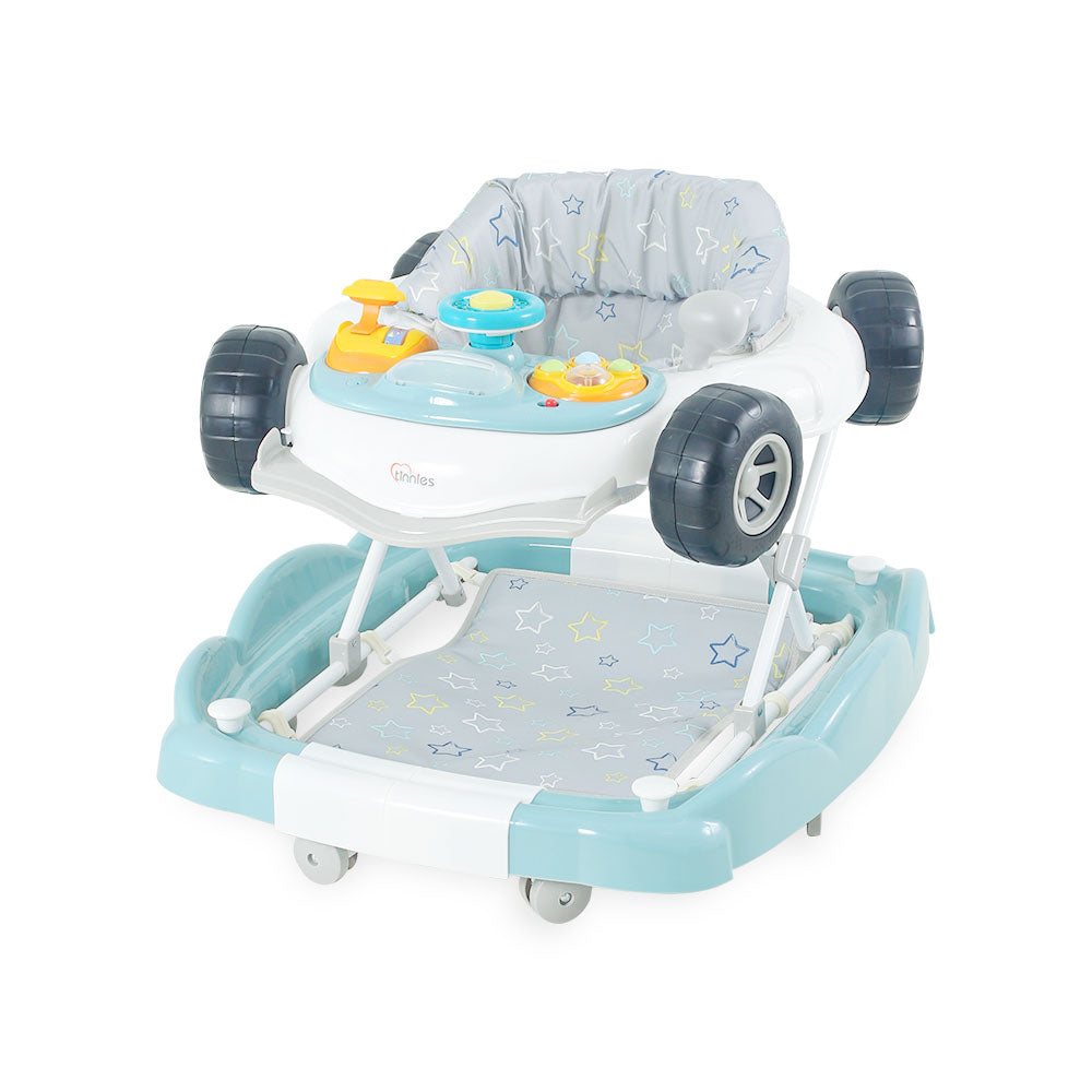 TINNIES BABY WALKER BLUE CAR
