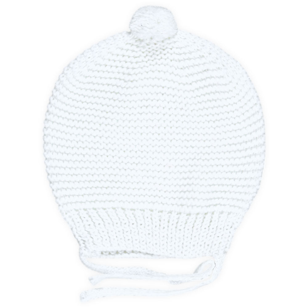 BABY WOOLEN CAP WHITE