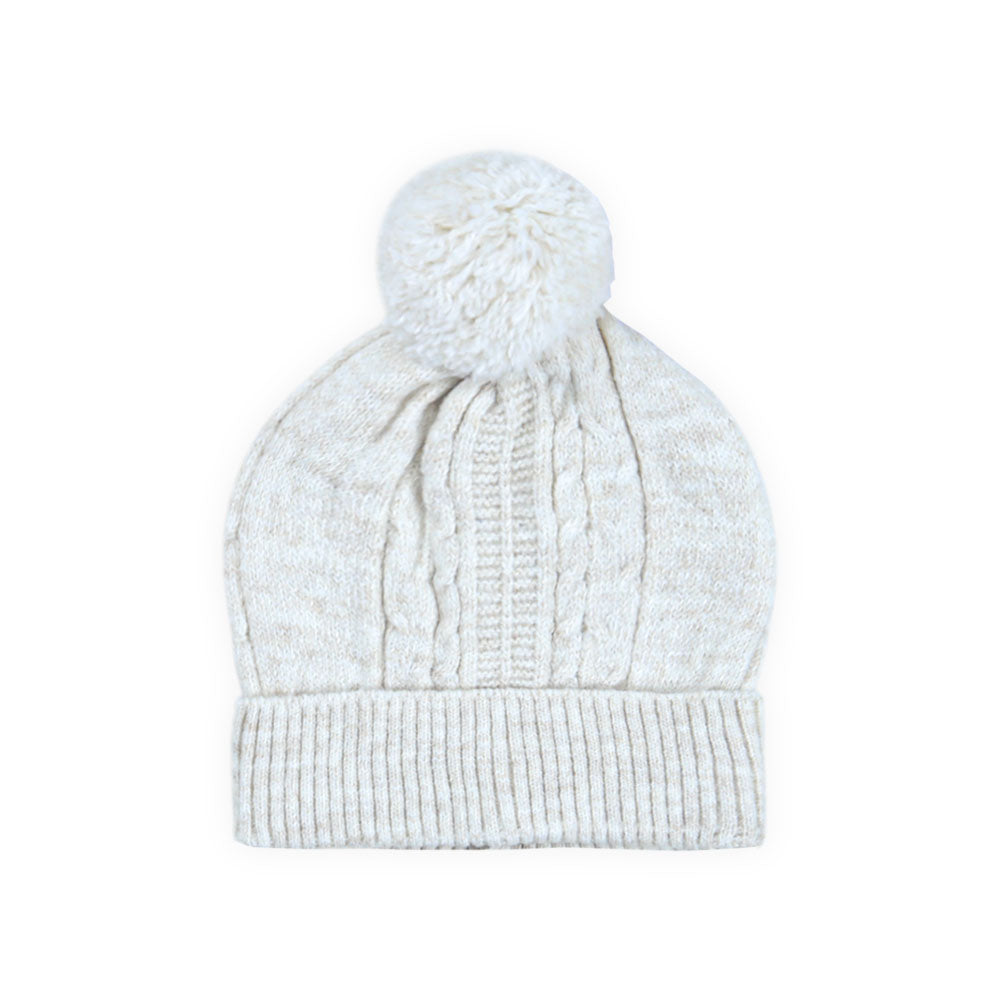 BABY WOOLEN CAP BEIGE