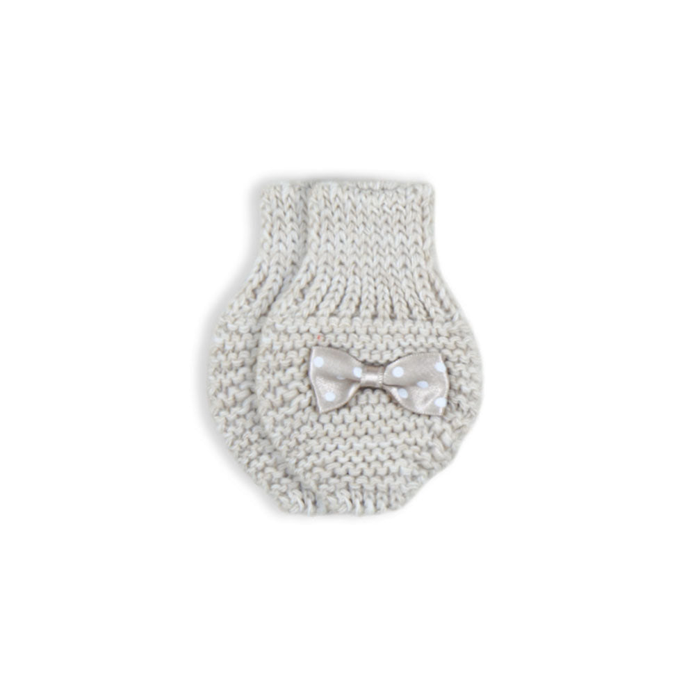BABY WOOLEN CAP SET BEIGE
