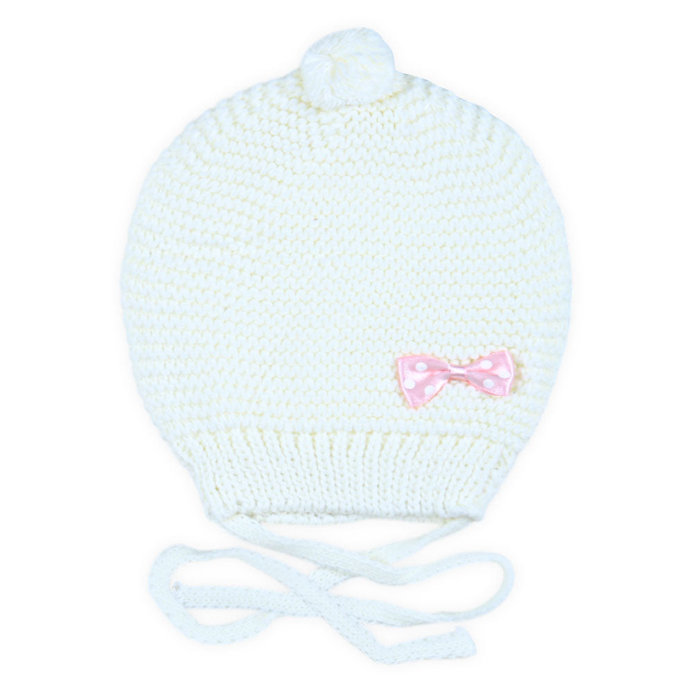 BABY WOOLEN CAP SET OFF-WHITE