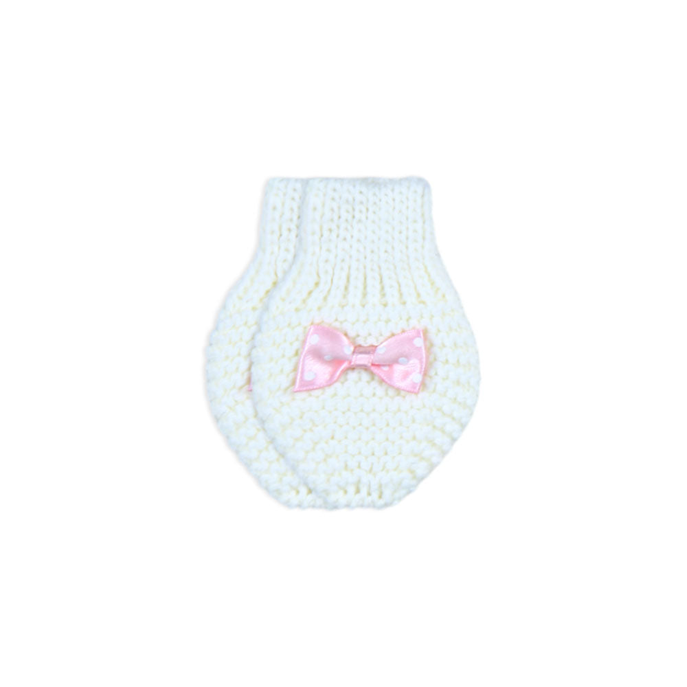 BABY WOOLEN CAP SET OFF-WHITE