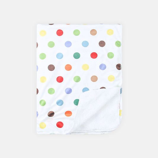 BLANKET MULTI COLORED POLKA DOTS