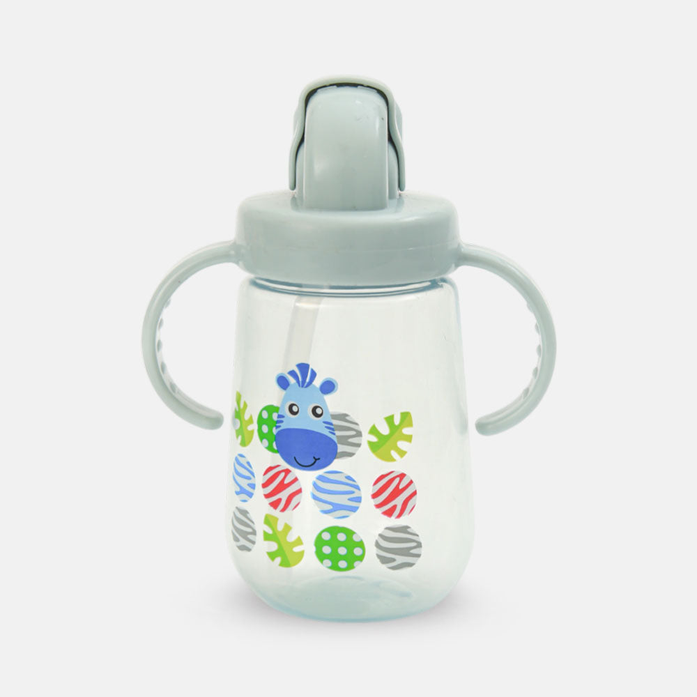 TRAINING CUP STRAW BLUE ZEBRA