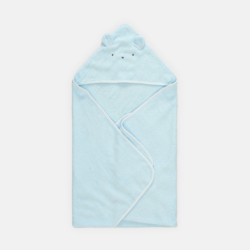 BATH TOWEL PK-2 SKY BLUE HODDED