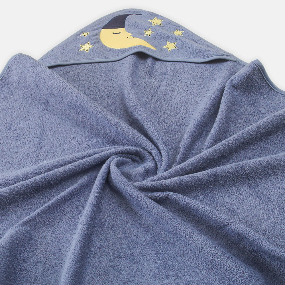 BATH TOWEL WITH FACE TOWEL BLUE MOON