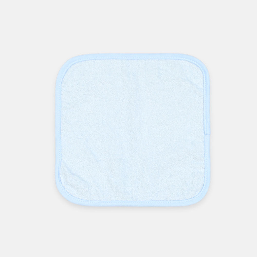 BATH TOWEL WITH FACE TOWEL SKY BLUE AND WHITE