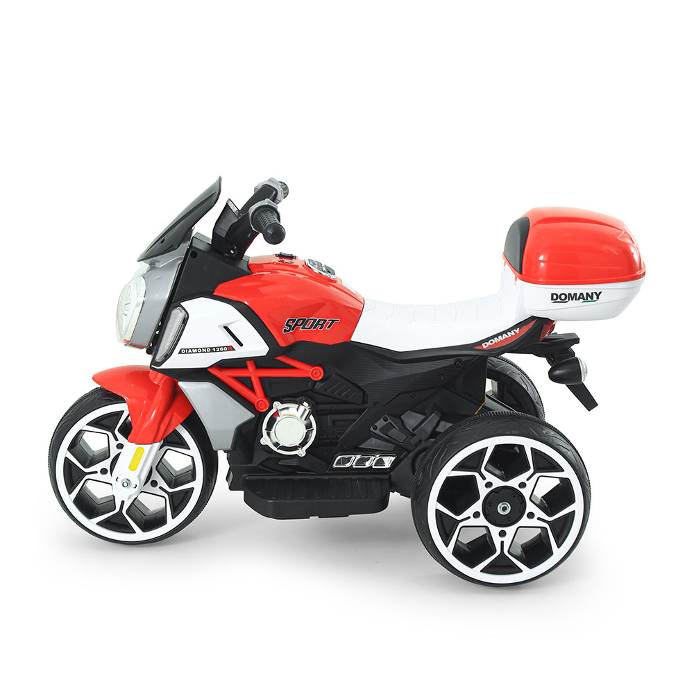 RED SPORTY 3-WHEEL BATTERY BIKE