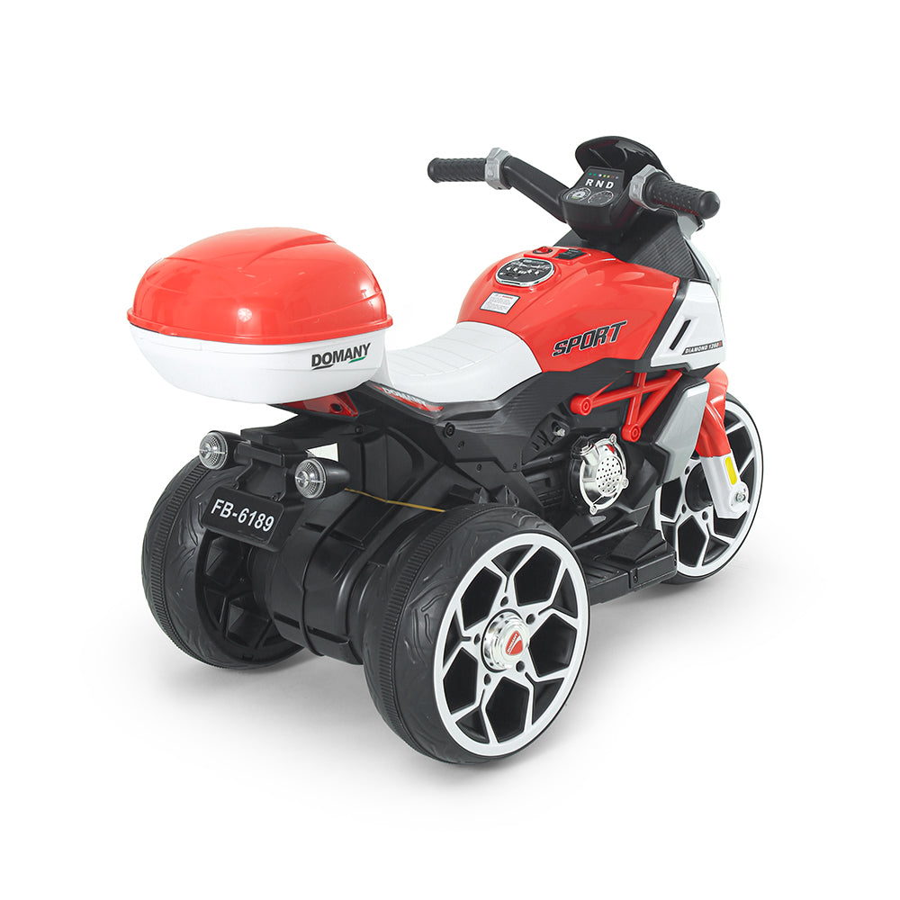 RED SPORTY 3-WHEEL BATTERY BIKE