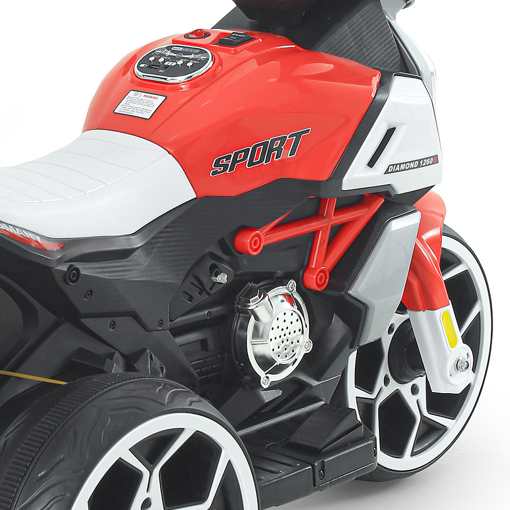 RED SPORTY 3-WHEEL BATTERY BIKE