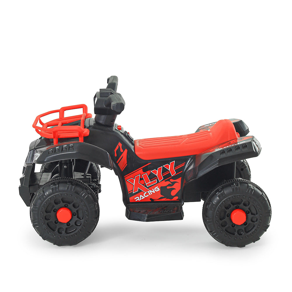 RUGGED RED ELECTRIC ADVENTURE QUAD BATTERY BIKE