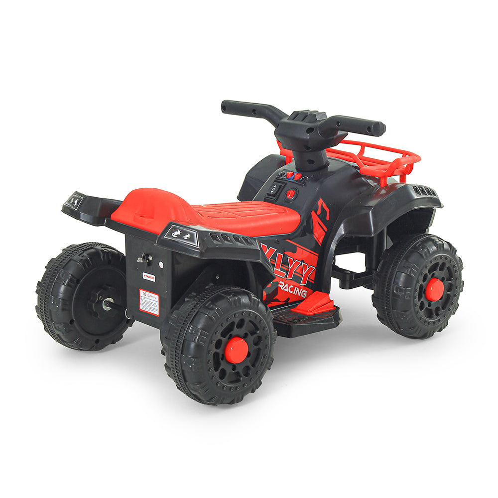 RUGGED RED ELECTRIC ADVENTURE QUAD BATTERY BIKE