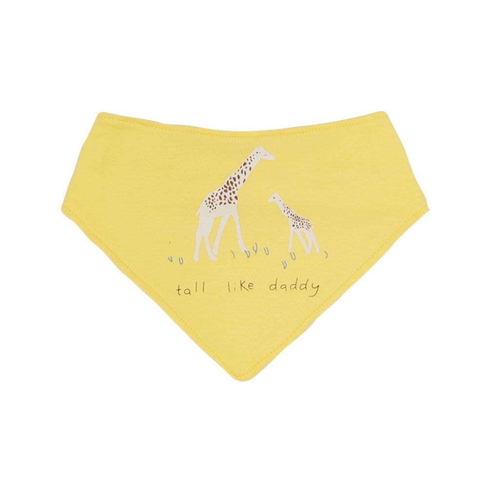 YELLOW TALL LIKE DADDY BIBS PK-3