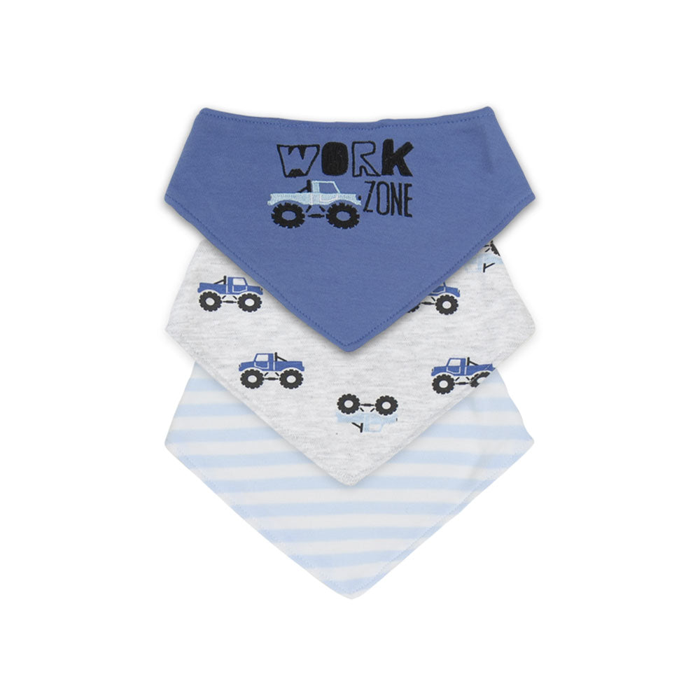 BLUE WORK ZONE BOY BIBS PK-3