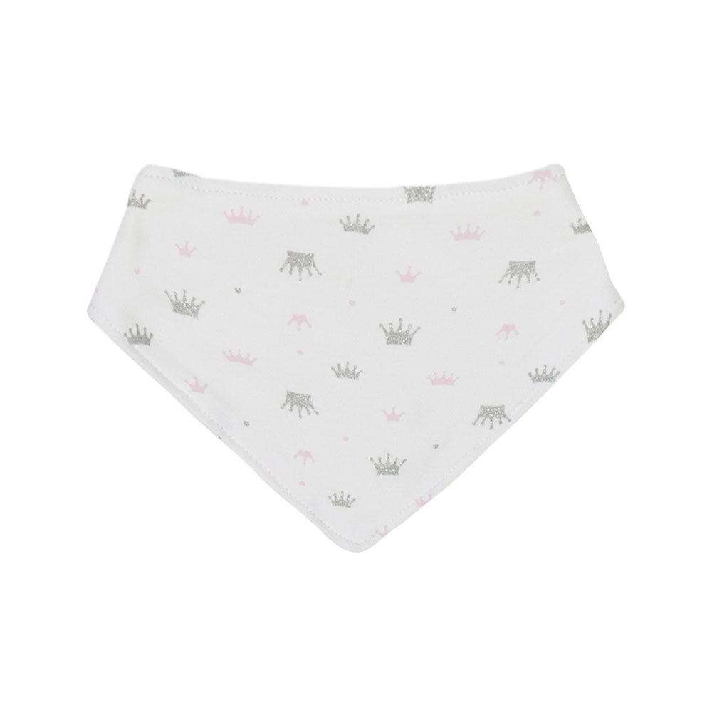 BABY PINK GLITTERY MERMAID GIRL BANDANA BIBS PK-3