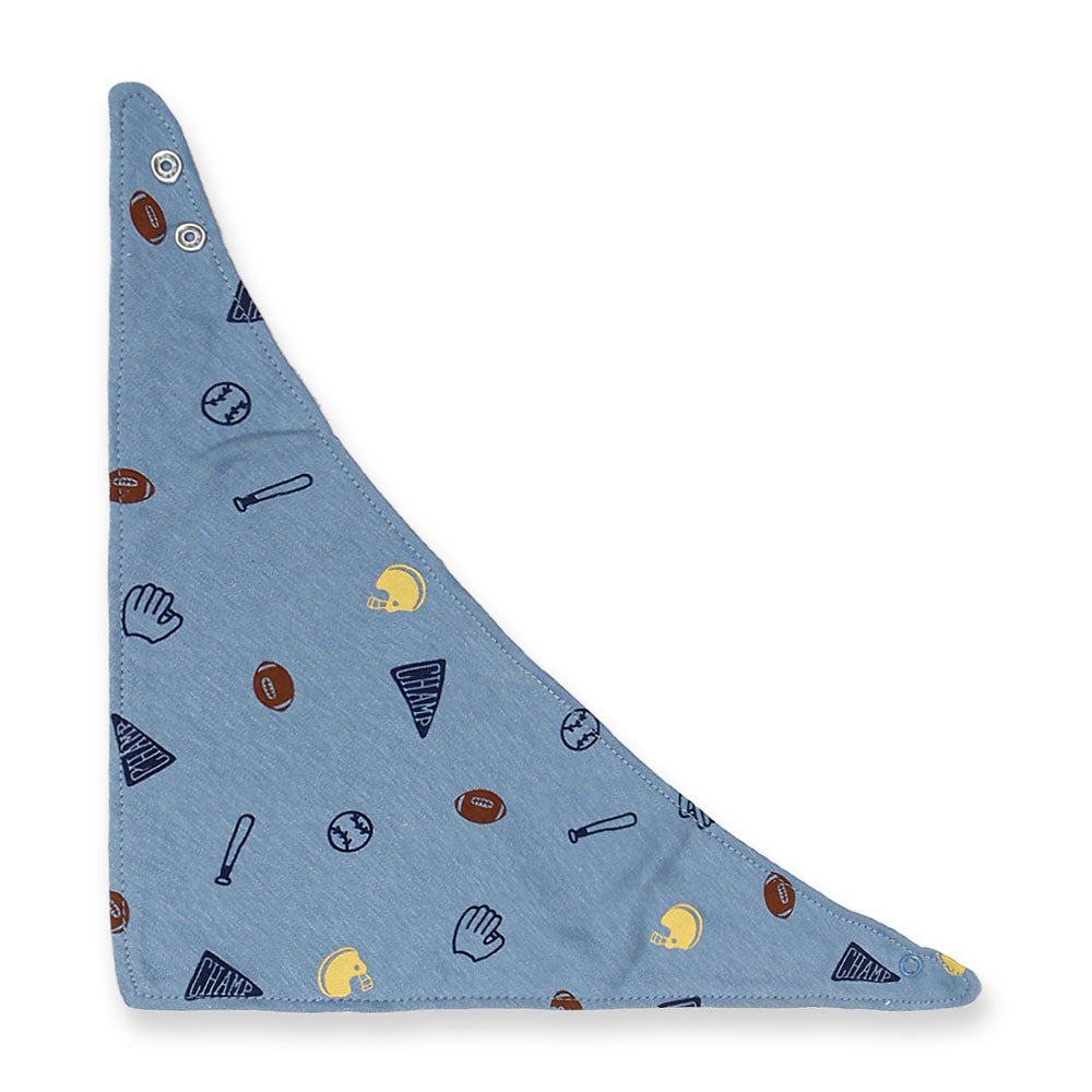 BIBS BANDANA PK-3 BLUE RUGBY CHAMP