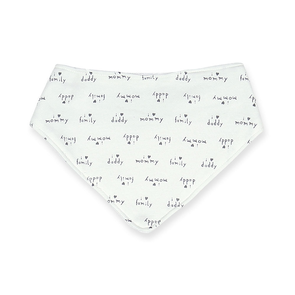 BIBS BANDANA PK-3 WHITE ANIMAL KINGDOM